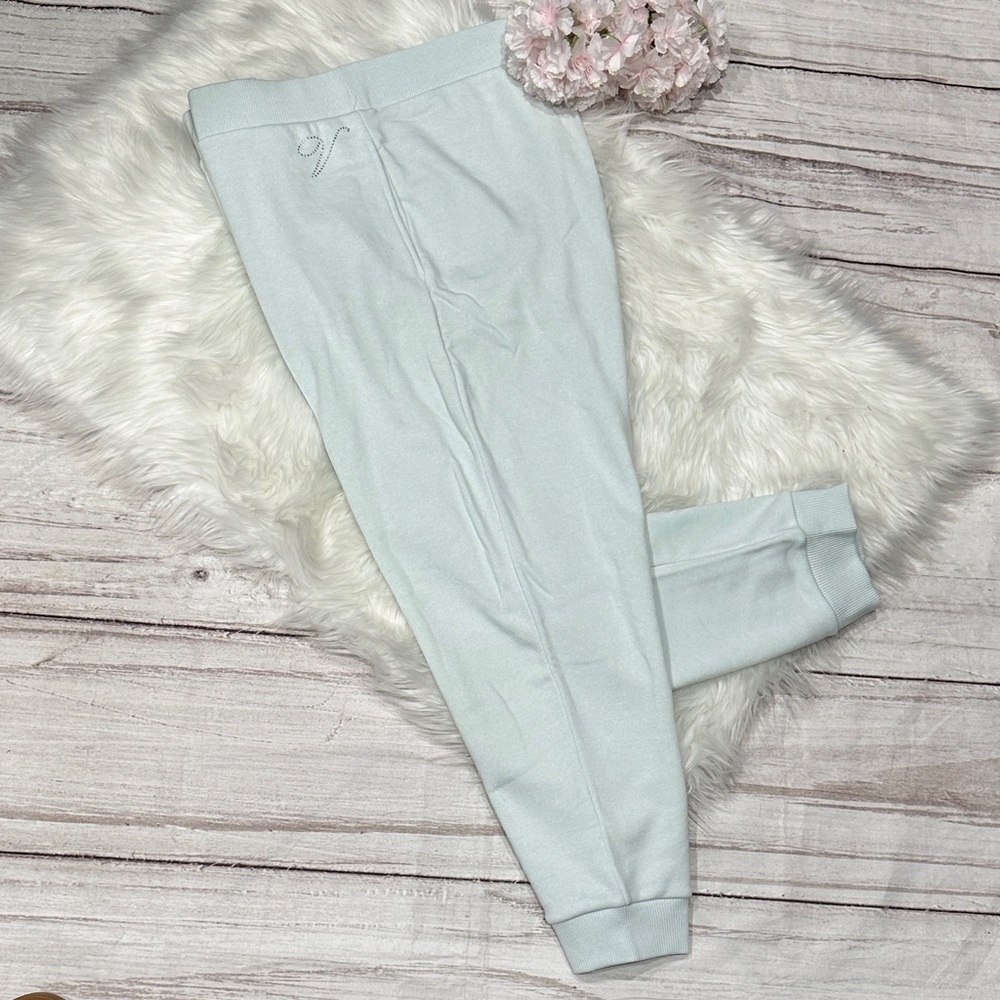 Victoria’s Secret Mint Green Diamond Logo Jogger Pants Size XL